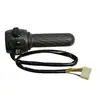 Adecuado para el Manillar Integrado Nuevo Jinpeng de 10 Cables, Manija de Freno de Disco Derecho, Acelerador Ajustable de Velocidad, Tipo Plug-In con Faro Integrado