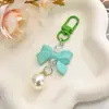 Colgante Macaron de Lazo de Moda Llavero para Teléfono de Corbata de Moño Accesorio para Bolsa de Auriculares Equipaje Ropa Regalo para Estudiante