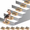 Escada de Escalada de Madeira para Pets Rampa para Cães Idosos Degraus de Madeira para Cães Degraus Antiderrapantes Estrutura de Cama de Madeira Sólida para Cachorro