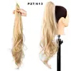 Peluca de Ponytail con Varita Mágica Peluca de Mujer Ponytail Cabello Rizado Olas Grandes Envolvente Suave Cola de Caballo Baja Aumento Natural del Volumen del Cabello