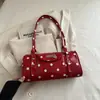 Estilo Verão 2026 Bolso de Axila Fashion de Bolinhas Feminino Moda Nicho Bolsa de Ombro Estilo Coreano Bolsa Boston para o Dia a Dia