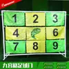 Futebol Divertido Gol de Nove Quadrados Poste de Gol de Dupla Finalidade Gol de Futebol de Nove Quadrados Dispositivo de Treino de Cobrança de Pênalti