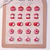Navidad Caricatura Manzana Roja Arte de Uñas Joyería Diamante de Resina Material DIY Funda de Teléfono Móvil Pegamento de Crema Accesorios para Uñas Portátiles