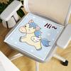 Cojín para Asiento de Silla de Oficina, Seda de Hielo, Transpirable, No Sofocante, Universal para Todas las Estaciones, Cojín de Asiento Antideslizante para Coche de Estudiante, Cómodo