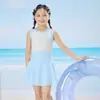 Traje de Banho Feminino Estilo Novo 2026, Traje de Banho Infantil Peça Única Estilo Saia, Fofo Secagem Rápida Fonte Termal Estilo Ins Versão Coreana