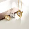 Broche Colgante de Perla con un Versátil Diseño de Concha Estilo Japonés y Coreano, Montura de Perla y Soporte para Colgante de Jade