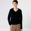 Nueva colección de otoño e invierno: suéter de cachemira grueso, de color liso y con capucha para mujer, prenda exterior de punto holgada y sudadera