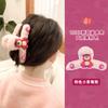 Pinza de Pelo de Felpa Nueva Otoño/Invierno 2022 Oso Fresa Grande Pinza de Tiburón Color Pitahaya Dulce para Niña