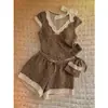 Pijama Retro Estilo Coreano con Estampado de Leopardo y Tirantes Finos para Mujer 2026 Verano Nuevo Talla Grande Pantalones Cortos Sueltos Conjunto para el Hogar