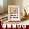 Suporte de Exibição de Porta-Retrato Memorial para Gatos e Cachorros com Patas, Pegadas de Mãos, Pegadas de Pés, Almofada de Tinta para Pegadas Suporte de Exibição para Pets