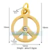 Accesorios para joyería DIY colgante de acero inoxidable con pedrería mama niño niña Corazón de melocotón llave Trébol estrella de cinco puntas