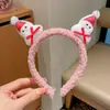 2026 Nueva Diadema de Navidad para Mujer Estilo Bosque Astas Pinza para el Cabello Tocado Peluche Piña Pequeño Regalo Pinza para el Cabello Accesorios para el Cabello de Mujer