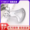 Rolo Facial Para Afinar Massagem Raspador Facial Ferramenta de Massagem de Pontos de Acupuntura Raspador de Massagem de Bola Dupla Liga de Zinco Massajador