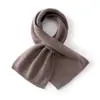 Nueva colección de otoño e invierno: Bufanda de punto de cachemira de color liso, diseño unisex, calentador de cuello versátil y una bufanda pequeña elegante