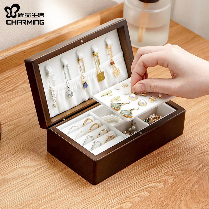 00868实木首饰盒严选LOGO