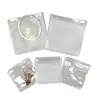 Bolsa Transparente Esmerilada de PVC EVA Collar Anillo Dorado y Plateado Pulsera Brazalete Joyería Bolsa de Almacenamiento Impermeable y a Prueba de Polvo