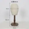 Cabeza de Maniquí con Peluca Envuelta en Tela, Sombrero y Accesorios para la Cabeza, Exhibidores para Escaparate de Tienda de Ropa, Soporte de Exhibición de Cabeza de Maniquí