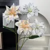Pintura al óleo de alta gama lirios flores artificiales, flores de boda, flores artificiales, arreglos florales de boda, arreglos florales de suelo, arreglos florales, flores de seda hechas a mano