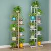 Suporte de flor de ferro de alto valor Suporte de vaso de flores de chão Multicamadas Sala de estar interna e externa com economia de espaço Varanda Prateleira de flores verdes