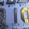 Etiquetas Metálicas con Letras, Etiquetas Perforadas de Aleación de Zinc Cosidas a Mano para Ropa, Zapatos, Sombreros, Bolsos y Prendas