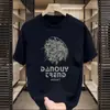 Atacado Exportador Fabricante Camiseta de Verão Simples Confortável Jovem Estampa de Urso Americano Manga Três Quartos Gola Redonda