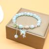 Nuevo Pulsera de Mariposa de Palomitas Cubierta de Leche Guofeng Diseño de Nicho Ins Mori Color Dulce con Cuentas Joyería para Estudiantes