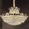 Sala de estar, hierro forjado, electrochapado, cristal, estilo de lujo ligero, comedor, de alta gama, grandioso, araña principal, villa, lujoso, estilo europeo, diseño creativo