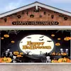 Banner de Puerta de Garaje Halloween Transfronterizo Banner Personalización 2025 Nueva Bandera de Horror para Garaje Tela de Fondo Decorativa para Ambiente