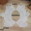 Bordado em algodão sobre base de tecido de algodão Decoração de costura gola DIY suéter camiseta decoração gola Acessórios de vestuário