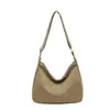 Bolsa Tote de Hombro para Mujer Estilo Coreano de Nicho para el Trabajo 2026 Nuevo Modelo Color Sólido Piel Suave Bolsa Almohada para Hombro Transfronteriza