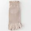 Calcetines de Cinco Dedos para Hombre, Calcetines Finos de Algodón para Verano, Anti-Olor, Transpirables, Absorbentes de Sudor, Calcetines sin Costuras en la Punta para Hombre, Calcetines Deportivos