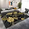 Tapete para Sala de Estar de Luxo Leve e de Alta Qualidade, Tapete Grande para Cobertura Total de Sofá e Mesa de Centro, Tapete Doméstico de Veludo Cristal Resistente a Manchas