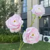 Flores Artificiales de Ciervo de Nieve y Loto de 3 Cabezas Decoración de Boda para el Hogar Flores Falsas Al Por Mayor
