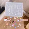 Herramientas de Uñas para Celebridades de Internet Molde de Silicona Transparente Dibujo Animado Gato Kt Lazo Hecho a Mano Resistente a Altas Temperaturas Molde Fácil de Quitar