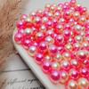 Contas Redondas Peroladas Artificiais ABS Não Poroso para DIY Artesanal Material de Preenchimento com Cola de Gota Acessórios para Caixa de Cosméticos Nail Art