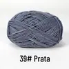 Yi Mian Fio de Algodão Leite 4 Fios Bola de Lã de Espessura Média Sapato de Crochê Suéter de Boneca DIY Tricotado à Mão Pacote de Material