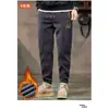 Pantalones Casuales Nueva Moda Tendencia Forro Polar Engrosado Chenilla Pantalones Casuales para Hombre Pana Jogger Pantalones de Chándal