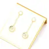Elegantes Pendientes Largos de Diamante Chapados en Oro Simples Versátiles Moda Pendientes de Perla Sintética Aguja de Plata 925 Pendientes de Copo de Nieve para Mujer