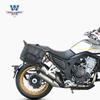Coche muscular Wolf apto para Kaiyue 500F bolsa lateral bolsa lateral se puede instalar casco medio casco casco completo con cerradura marco de liberación rápida modificación