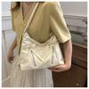 Bolso de mano sencillo de color liso, nuevo estilo 2024, bolso textil para desplazamientos diarios, bolso bandolera suave para mujer y niña, bolso de gran capacidad