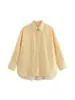 Camisa de manga larga con cuello en V y hombros descubiertos estilo francés, entallada a la cintura, para mujer, nuevo top elegante de primavera y otoño para ir al trabajo