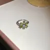 Anillo abierto de estrella de circonita, personalizado, simple, elegante, adecuado para ir al trabajo, anillo para el dedo índice, vintage, nicho, sensación de alta gama, joyería al por mayor
