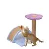 Árbol para Gatos, Lindo Árbol para Gatos Pequeño Todo en Uno, Columna de Sisal para Gatitos, Suministros para Gatos, Rascador para Gatos, Juguetes Divertidos para Gatos