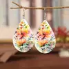 Nuevos Pendientes Acrílicos Transfronterizos con Diseños de Gota de Agua, Fondo Marino y Mariposa, Regalo de Navidad para Mujeres, Regalo para Amante