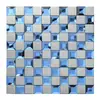Azulejos de mosaico de cristal para piscina, piscina de observación, inodoro, estanque de peces, bañera, azulejos azules para casa de huéspedes