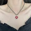 Collar de lujo ligero con cruz de amor incrustada en diamantes, de doble capa, apilado en la clavícula, de estilo europeo y americano, de alta gama y exquisito.