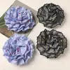 Ins Coreana Dulce y Picante Chica Tela de Cuadros Azules Flores DIY Agarrador Cuerda para el Cabello Tocado Broche Falda Accesorios de Flores