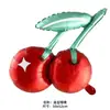 Globos de Papel de Aluminio Estilo Ins Frutas Mate Cereza Pitahaya Fresa Sandía Globos para Decoración de Fiesta de Cumpleaños