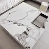 Mesa de Centro de Ardósia para Sala de Estar, Combinação Minimalista Moderna de Luxo Leve Estilo Italiano, Mesa Quadrada Doméstica de Modelo Novo para Apartamento Pequeno de Alto Padrão, Popular Online