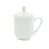 Taza de Cerámica Sencilla de Porcelana de Hueso Tangshan Taza de Agua Taza de Té Taza Blanca Pura Taza para Leche Café Logo Personalizado
